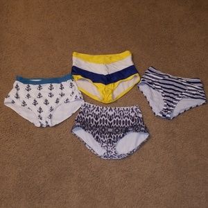 High waisted bathing suit bottoms